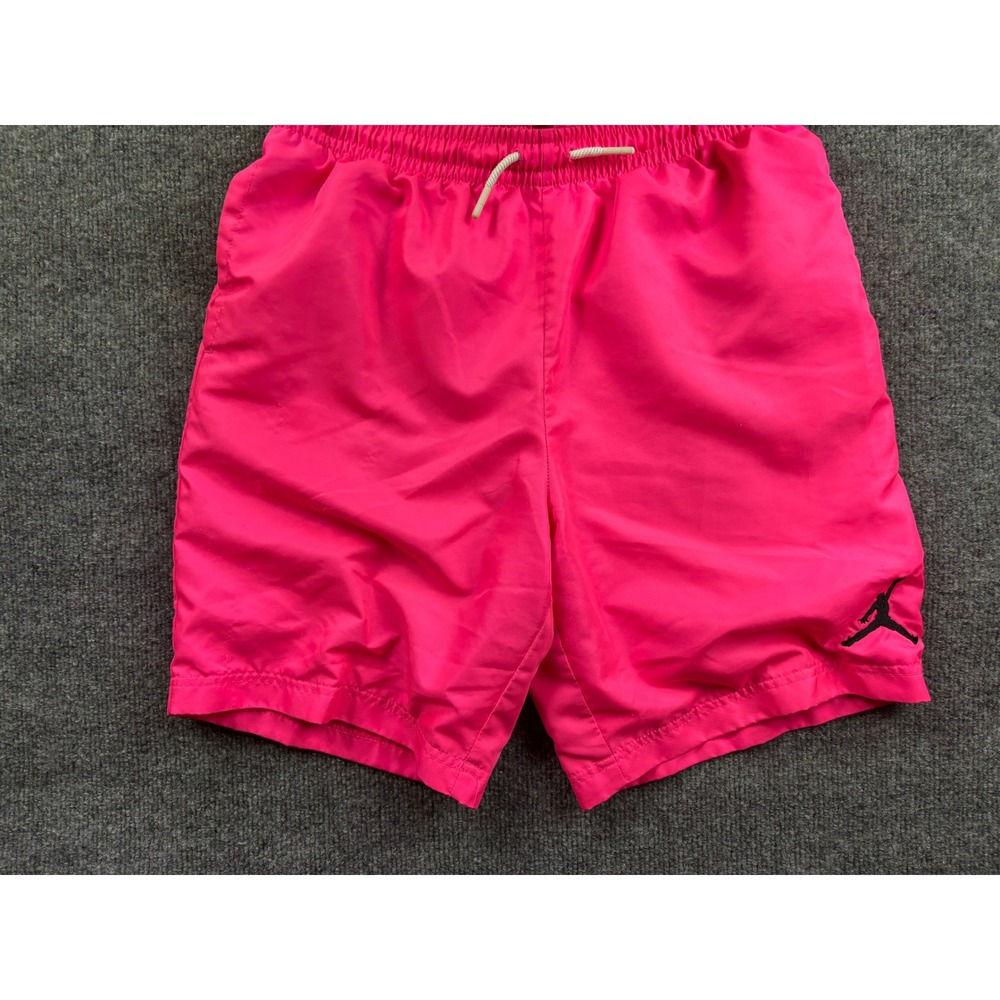 Jordan Swim Trunks Kids Large 12-13 Pink Mesh Lined Drawstring Shorts